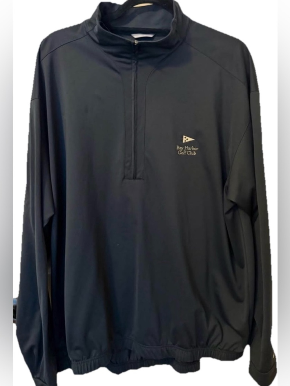 Nike Men's Black Half-Zip Golf Pullover Bay Harbor Golf Club XL